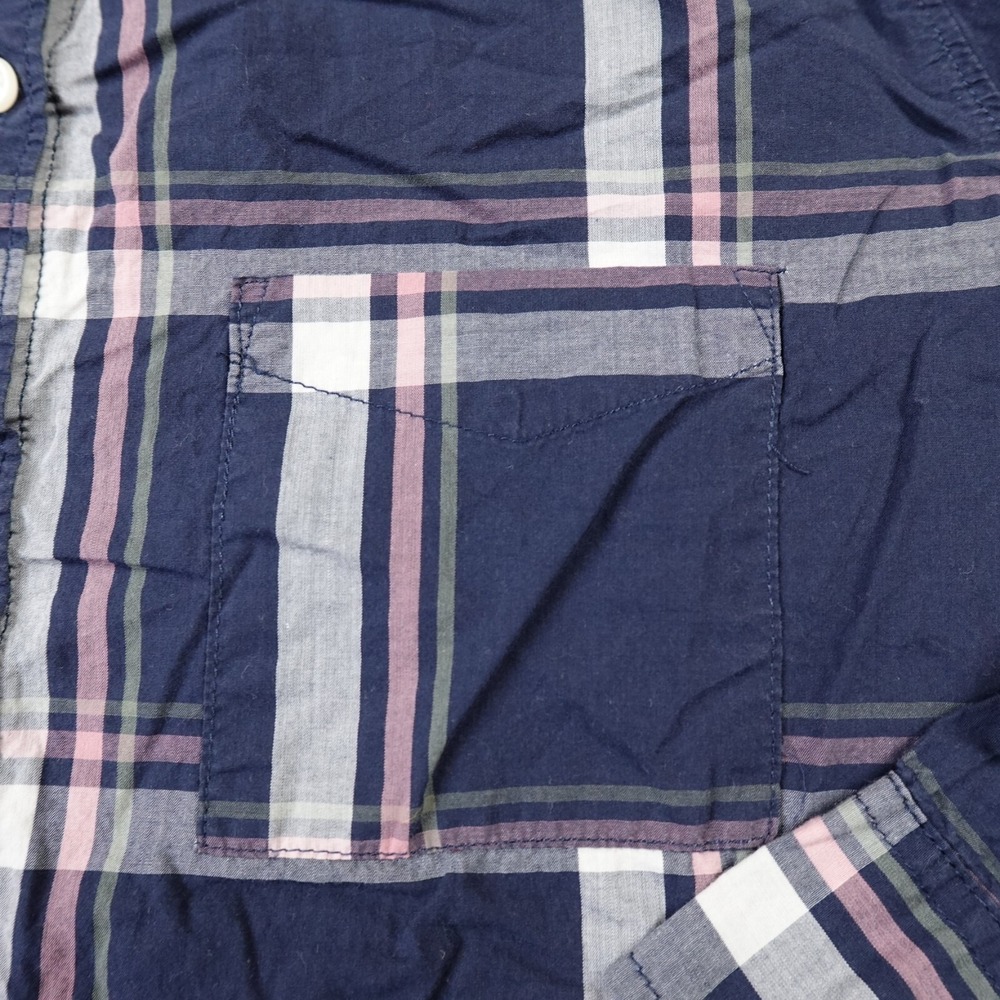 Abercrombie Fitch Shirt Womens M Blue Long Sleeve Button Up Casual Preppy Grunge - Picture 2 of 10